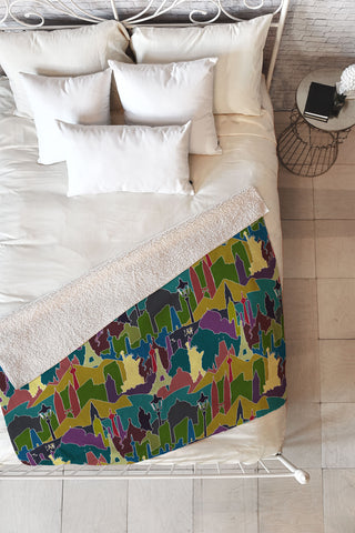 Sharon Turner Metromash Fleece Throw Blanket