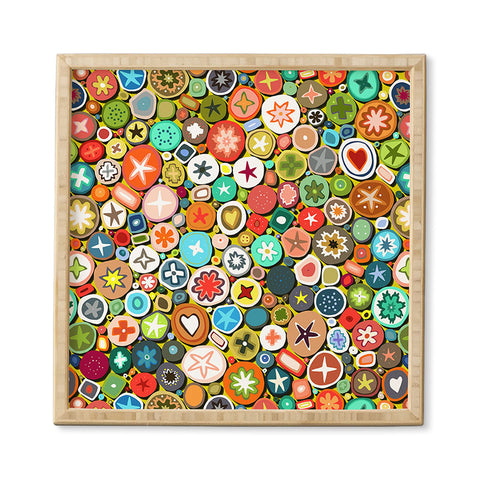 Sharon Turner millefiori Framed Wall Art