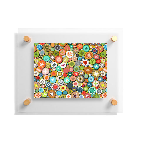 Sharon Turner millefiori Floating Acrylic Print