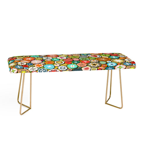 Sharon Turner millefiori Bench