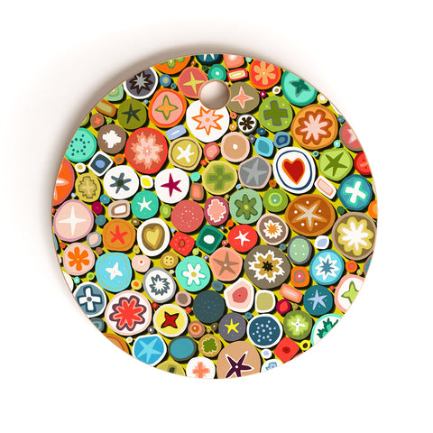 Sharon Turner millefiori Cutting Board Round