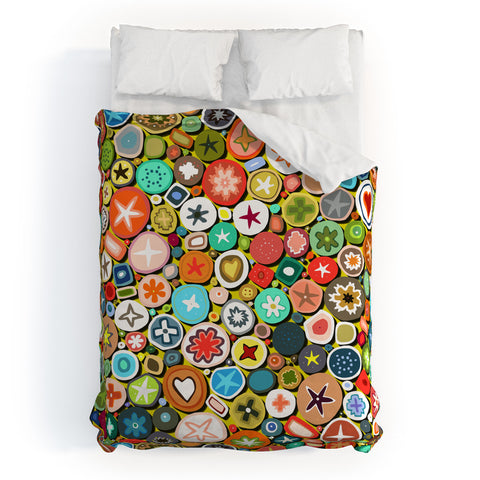 Sharon Turner millefiori Duvet Cover