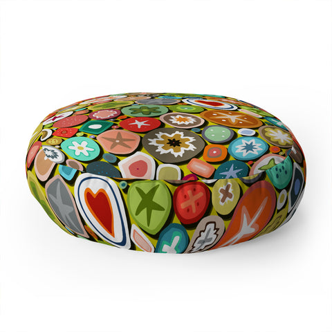 Sharon Turner millefiori Floor Pillow Round