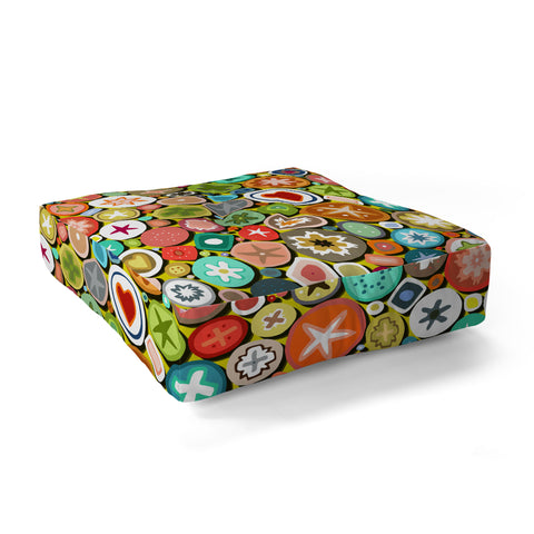 Sharon Turner millefiori Floor Pillow Square
