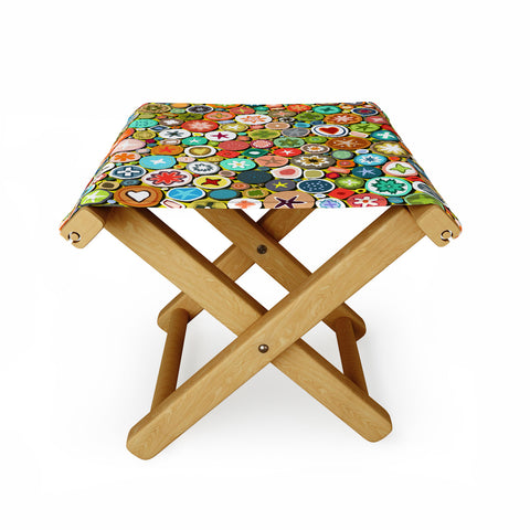 Sharon Turner millefiori Folding Stool