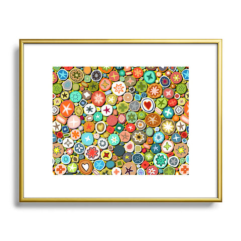 Sharon Turner millefiori Metal Framed Art Print