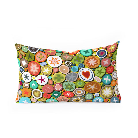 Sharon Turner millefiori Oblong Throw Pillow
