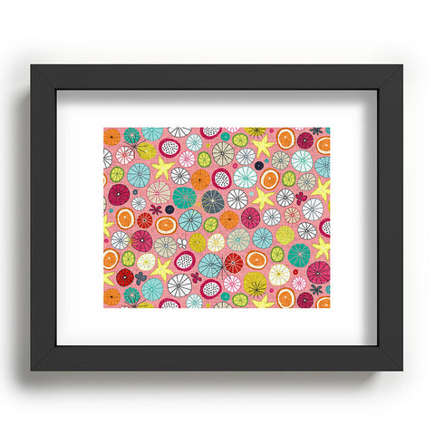 Sharon Turner mod Hawaiian cocktails Recessed Framing Rectangle