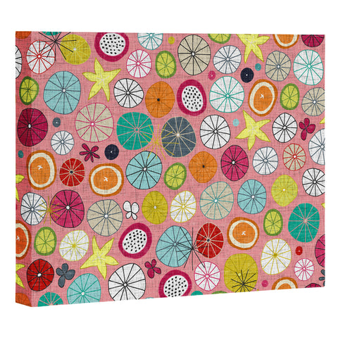 Sharon Turner mod Hawaiian cocktails Art Canvas