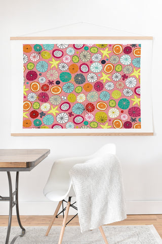 Sharon Turner mod Hawaiian cocktails Art Print And Hanger