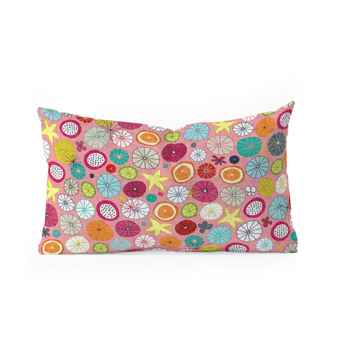 Sharon Turner mod Hawaiian cocktails Oblong Throw Pillow