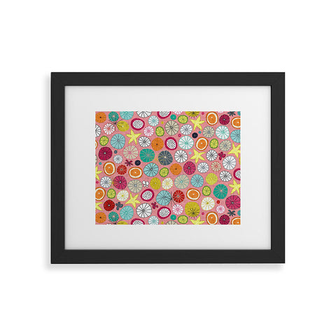 Sharon Turner mod Hawaiian cocktails Framed Art Print