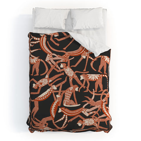 Sharon Turner monkey Duvet Cover