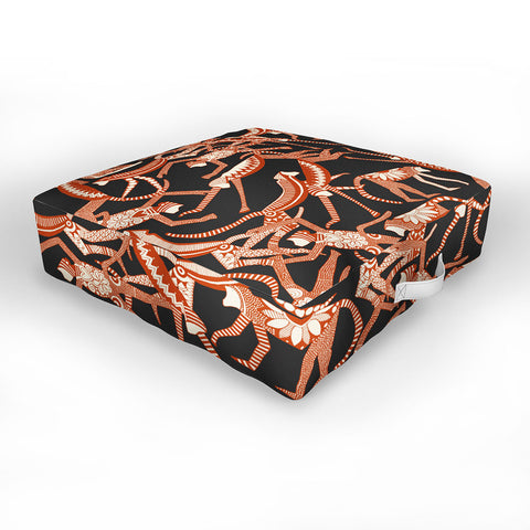 Sharon Turner monkey Outdoor Floor Cushion