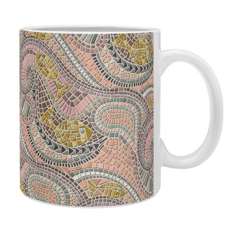 Sharon Turner mosaic fish pastel Coffee Mug