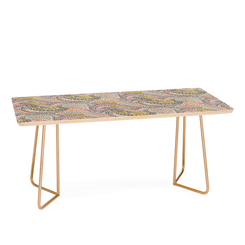 Sharon Turner mosaic fish pastel Coffee Table