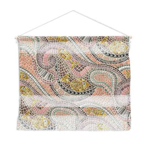 Sharon Turner mosaic fish pastel Wall Hanging Landscape