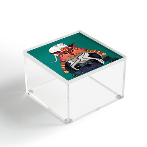 Sharon Turner mouse cat pug Acrylic Box