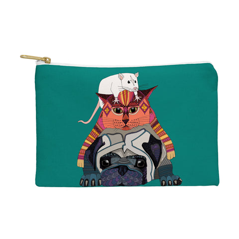 Sharon Turner mouse cat pug Pouch