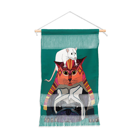 Sharon Turner mouse cat pug Wall Hanging Portrait