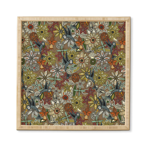 Sharon Turner nectar bird garden earth Framed Wall Art