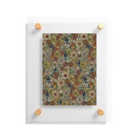Sharon Turner nectar bird garden earth Floating Acrylic Print