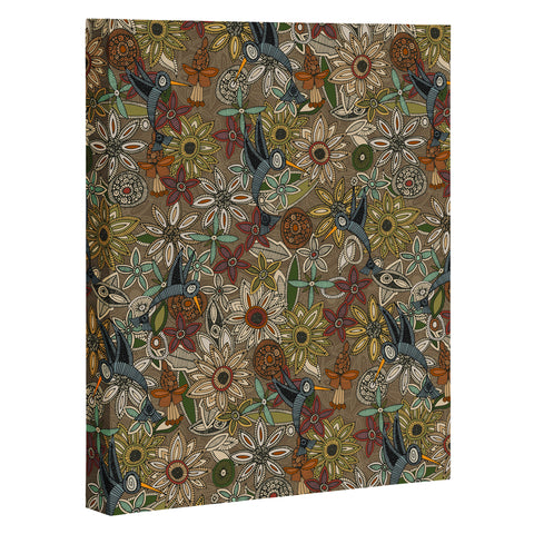 Sharon Turner nectar bird garden earth Art Canvas