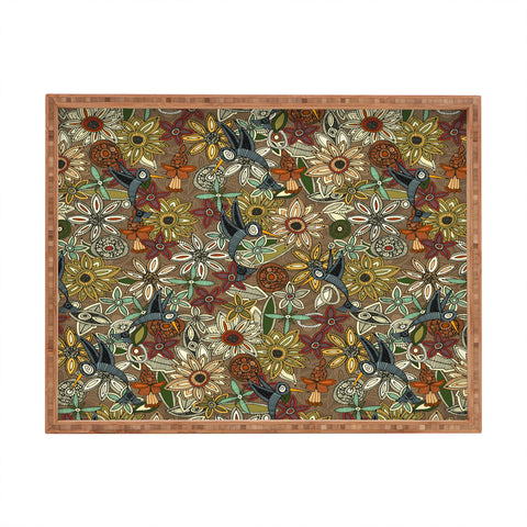 Sharon Turner nectar bird garden earth Rectangular Tray