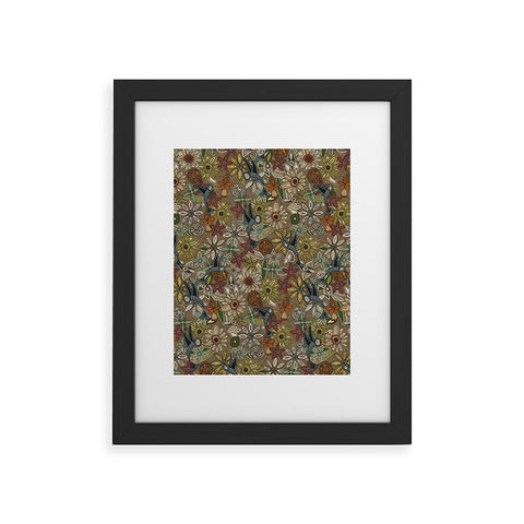 Sharon Turner nectar bird garden earth Framed Art Print