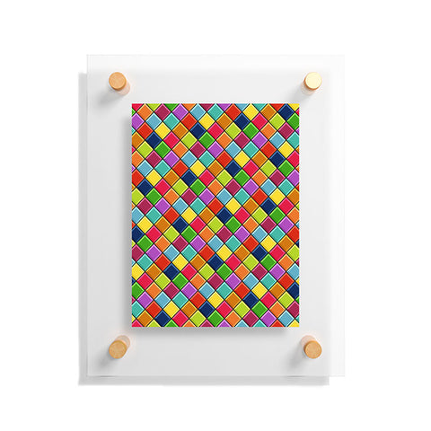 Sharon Turner Neon Keyboard Floating Acrylic Print