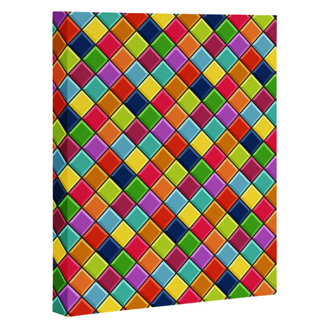 Sharon Turner Neon Keyboard Art Canvas