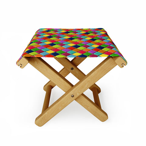 Sharon Turner Neon Keyboard Folding Stool