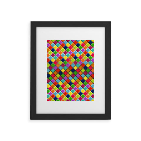 Sharon Turner Neon Keyboard Framed Art Print