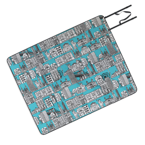 Sharon Turner New York Blue Picnic Blanket