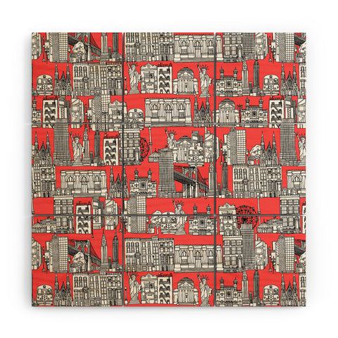 Sharon Turner New York Coral Wood Wall Mural