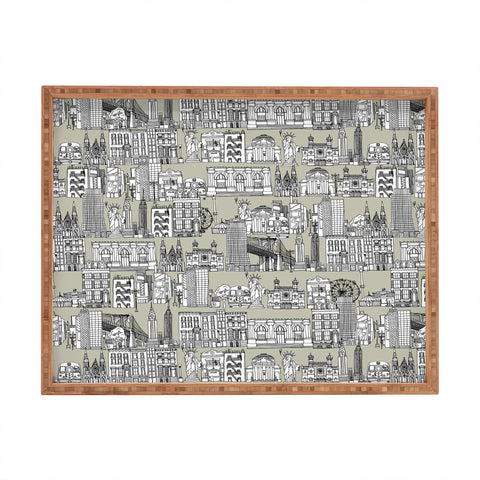 Sharon Turner New York Linen Rectangular Tray