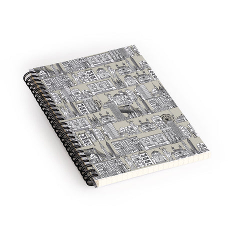 Sharon Turner New York Linen Spiral Notebook