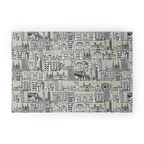 Sharon Turner New York Linen Welcome Mat