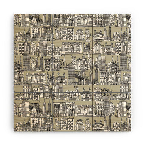 Sharon Turner New York Linen Wood Wall Mural
