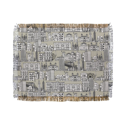 Sharon Turner New York Linen Throw Blanket