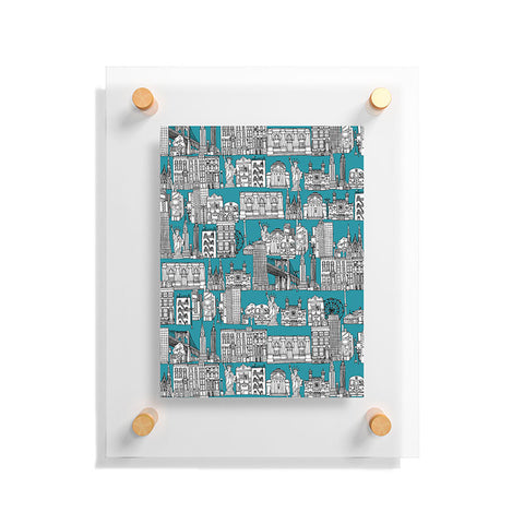 Sharon Turner New York Teal Floating Acrylic Print