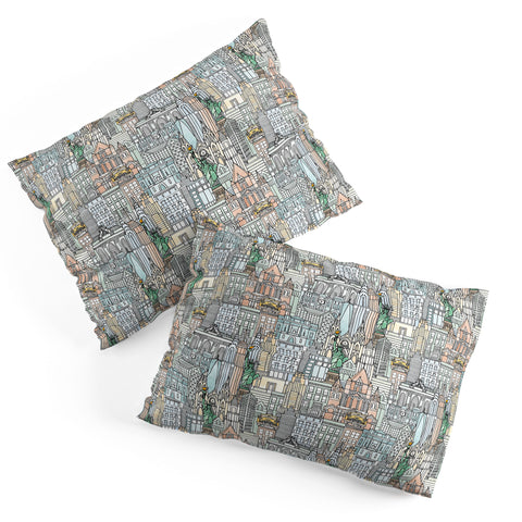Sharon Turner New York watercolor Pillow Shams