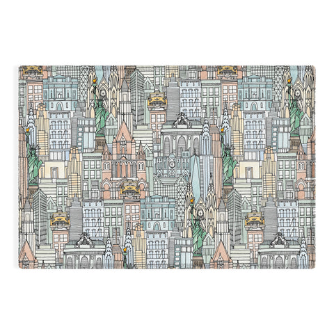 Sharon Turner New York watercolor Outdoor Rug