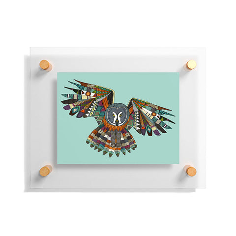 Sharon Turner night owl mint Floating Acrylic Print
