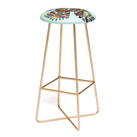 Sharon Turner night owl mint Bar Stool