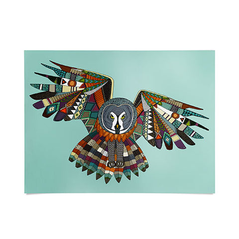 Sharon Turner night owl mint Poster