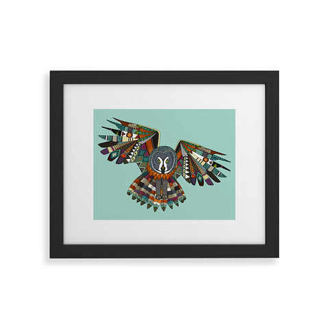 Sharon Turner night owl mint Framed Art Print