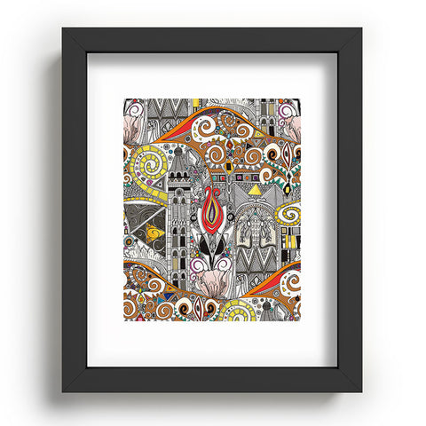 Sharon Turner nouveau elemental red Recessed Framing Rectangle