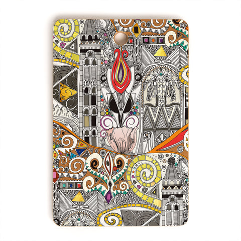 Sharon Turner nouveau elemental red Cutting Board Rectangle