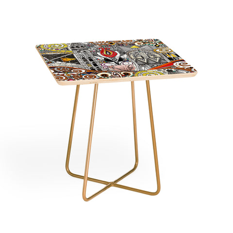 Sharon Turner nouveau elemental red Side Table